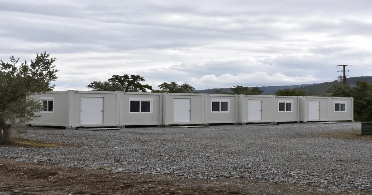 Container homes deployed as emergency relief housing