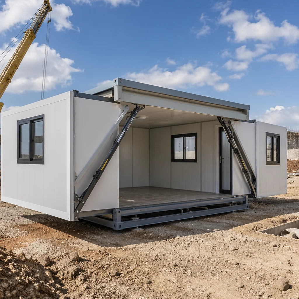 Container mid-expansion