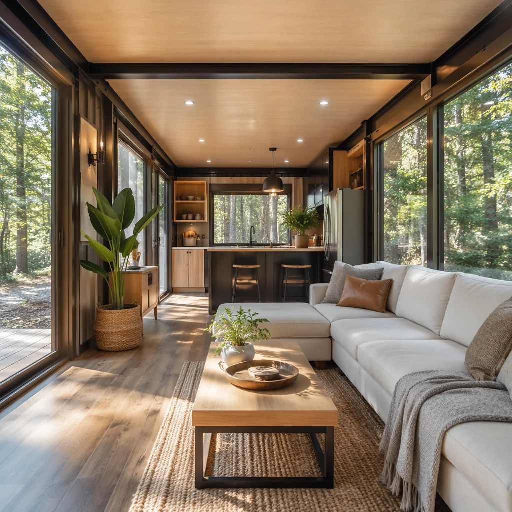 Finished interior living space